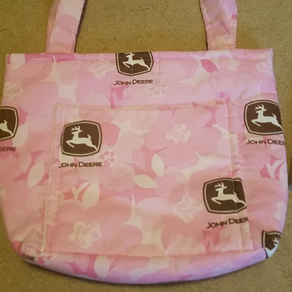 John Deere Pink Camouflaged Handmade Bag by Rosa